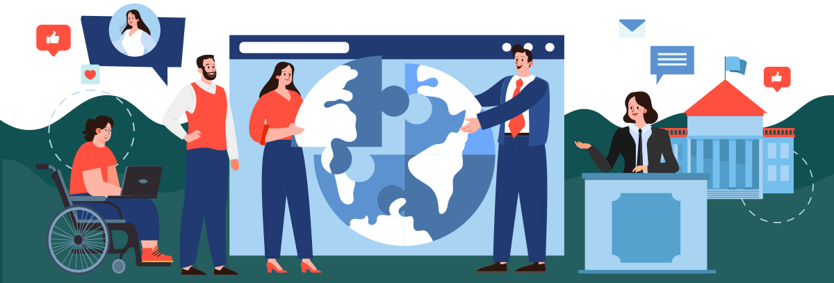 An image representing collaboration between Social Enterprises and Local Public Authorities